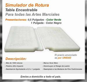 Simulador Tabla De Rotura Encastrable Madera / 1 Pulgada