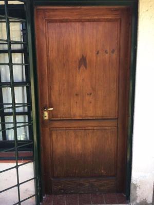 puerta de madera de pino de 2 MTS X 96 CM + marco.