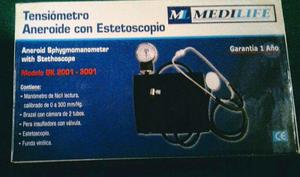 tensiometro aneroide arterial con estetoscopio MEDILIFE