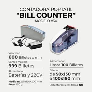 MAQUINA CONTADORA DE BILLETES Handy Counter V30. NUEVAS