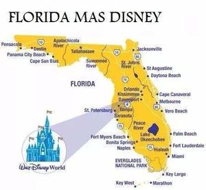 Mapa City Navigator Florida +disney  P/ Gps Garmin Nuvi