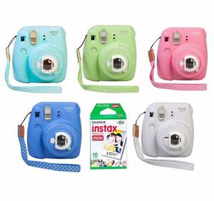 Camara Fuji Instax Mini 9 Colores + 10 Fotos Tipo Polaroid