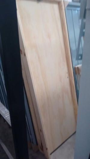 Puerta placa marco madera