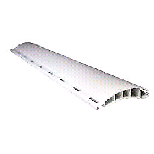 Cortina persiana de enrollarPVC curva color blanco