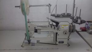 Maquina de coser doble adaptada para tira americana usada