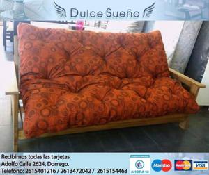 OFERTA FUTON DE 3 CUERPOS + COLCHON