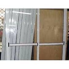puerta balcon de aluminio blanco 150 x 200 con vidrios al