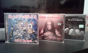 Cds Iron Maiden, Ozzy Osbourne y Black Sabbath