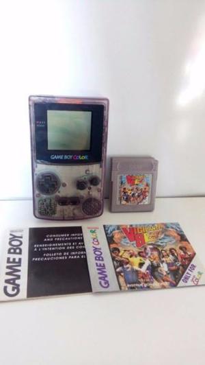 Game Boy Color Atomic Purple + Juego Vigilante 8 Manuales