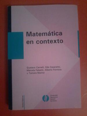Matemática En Contexto Carnelli, Cesaratto, Falsetti,