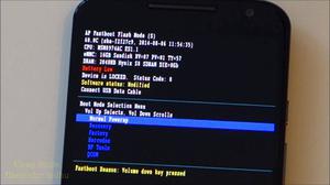 Moto X reparacion Boot up failed Invalid CID Fastboot