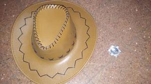 Sombrero Cowboy + Placa de Sherif
