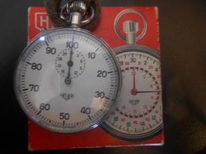 Antiguo Reloj Cronometro Ampolleta Funcionando Sello Heuer