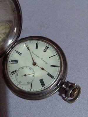 Antiguo Reloj Cronometro Escasany,(sic) Tres Tapas.plata