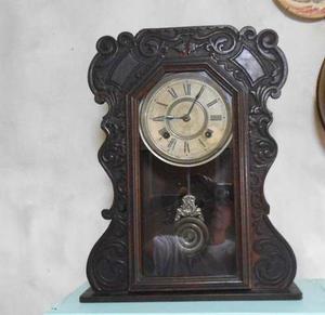 Antiguo Reloj De Pared Ansonia Péndulo Envíos F