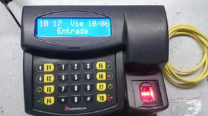 Reloj Control Horario Biometrico Huella + 2 Baterias Ups 6hs