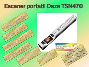 Scanner Portatil Daza Tsn470. Para A4, Oficio Y Expedientes.