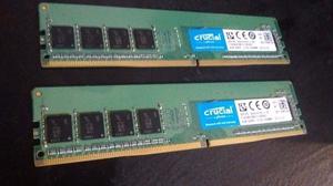 vendo Memoria Ddr4 Crucial 4gb Pc mhz Udimm 500-C/U