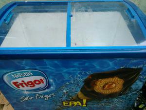 Freezer Dual Tapa vidrio templado curvo exhibidor usado en
