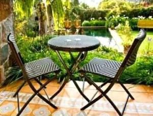 JUEGO JARDIN\ BALCON. PLEGABLE. DE RATTAN. NUEVO