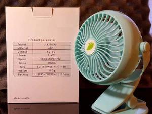 Mini Ventilador Fan Recargable Con Pinza Indoor
