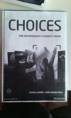 choices pre-intermediate students book pearson
