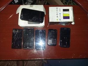 Lote de celulates MOTO G, LG K4, BB , LG K4, J1, SONY