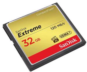 Memoria Compact Flash Sandisk Extreme 32gb 120mb/s Udma 7
