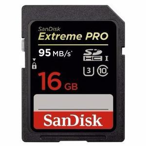 Sandisk Extreme Pro 16gb 95mb/s X633 Sdhc U3 C10- Fact A O B