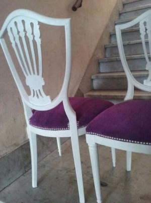 hermosas sillas de autor restauradas a nuevo