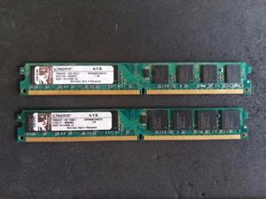 Memorias DDRMhz Kingston 2x2GB