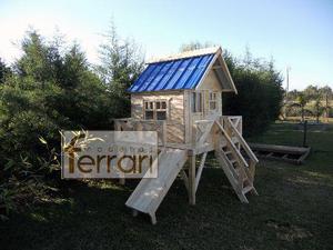 casita infantil m4 de maderas ferrari promo techo chapa