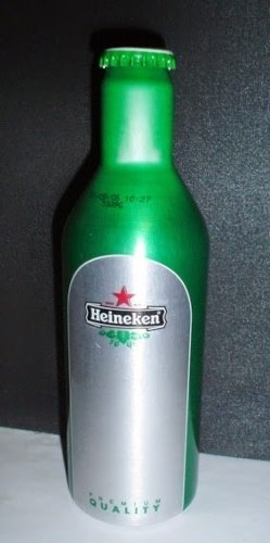 Botella Heineken Aluminio Impor. Coleccionable Llena Vencida