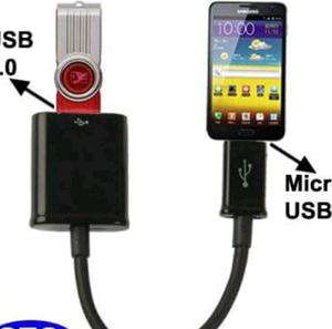 Cable otg para conectar pendrive al celular