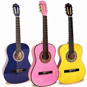 Guitarra Criolla Colores Funda Pua Mediana 3/4 Niño