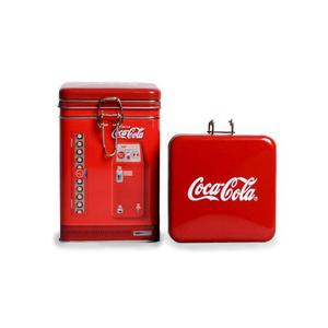 Lata Coca Cola Lock Top Rectangular Roja