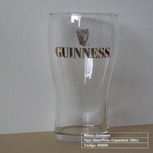 Media Pinta Cerveza Guinness Logo Dorado O Blanco