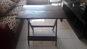 Mesa plegable marron oscuro