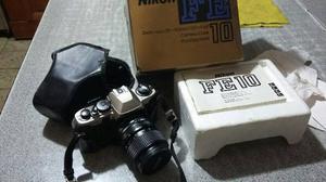 Nikon Fe10 Completisima,ideal Inicio Estudiante O Coleccioni