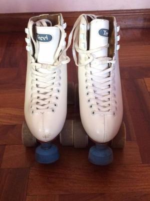 Patin Top Skate Talle 36 Bota Trevi Ruedas Da Vinci