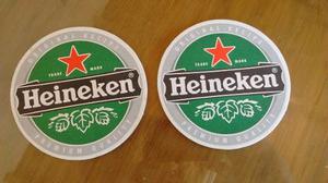 Posavasos Heineken Carton Bifaz Cerveza Pack X 10
