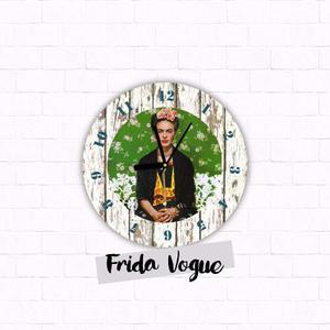 Reloj De Pared 20cm Diseño Frida Kahlo Ideal Regalo