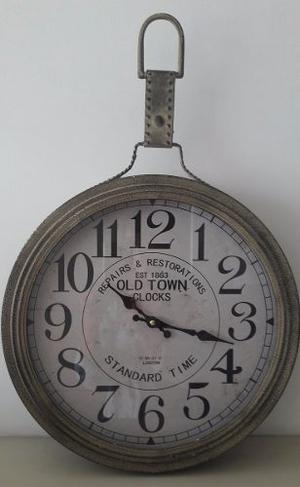 Reloj Industrial Vintage De Pared