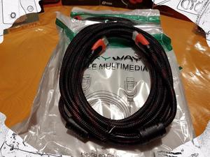 Cable HDMI - HDMI 5 metros mayado doble filtro