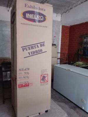 HELADERA EXHIBIDORA INELRO 470 LITROS CON LUZ LED, NUEVA!