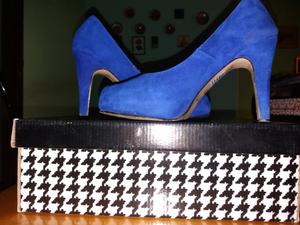 Vendo zapatos color azul