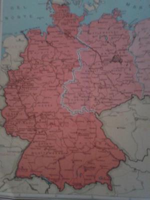 folleto mapa alemania limites  publicado  perfecto