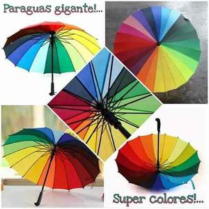 Paraguas Gigante Colores Arco Iris Book Fotos Regalos