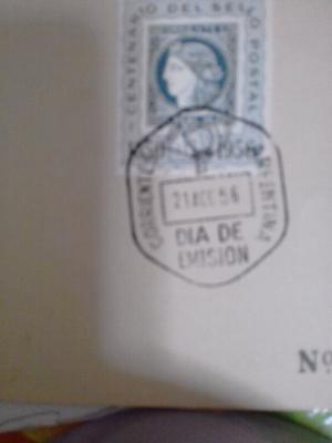 Sello postal argentino de