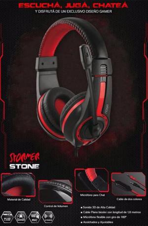 Auricular Gamer C/Mic Noganet Stormer ST-819 Stone Precio: